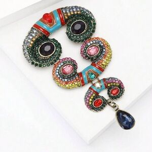 Piper-k Colorful Statement Brooch